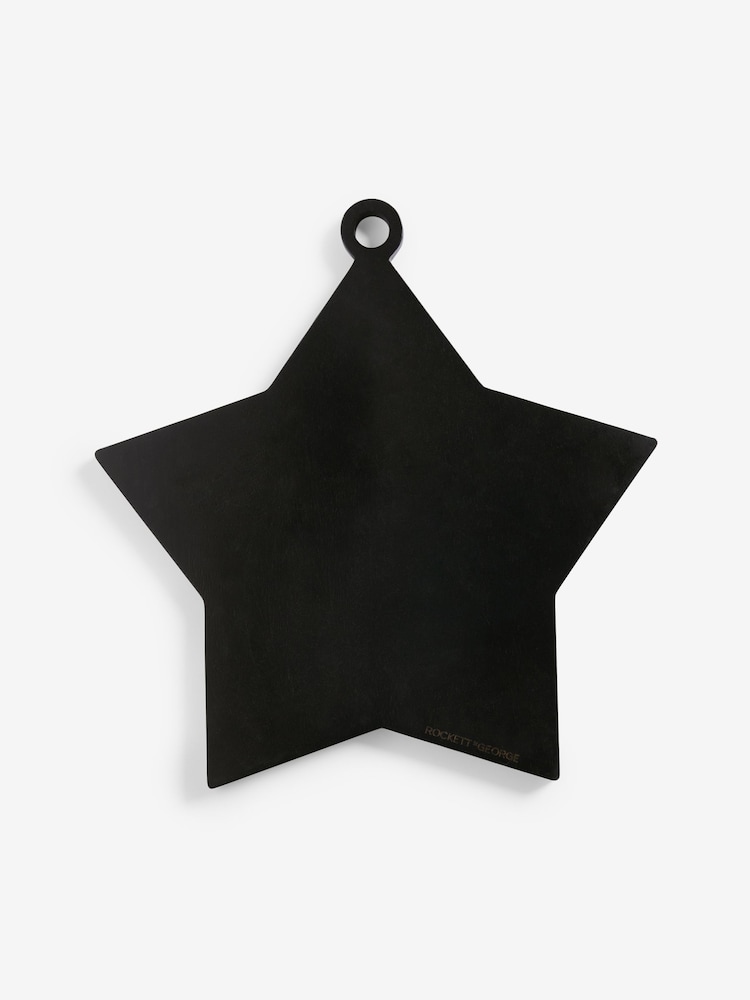 Rockett St George Black Wood Large Serve Board Star - Image 6 of 6 Rockett St George Black Wood Large Serve Board Star - Image 6 of 6