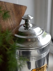 Rockett St George Silver Vintage Coffee Tin Storage Jar - Image 3 of 6