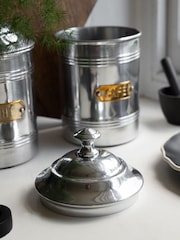 Rockett St George Silver Vintage Coffee Tin Storage Jar - Image 4 of 6