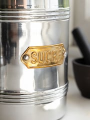 Rockett St George Silver Vintage Sugar Tin Storage Jar - Image 5 of 8