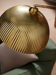 MADE.COM Brass Shell Floor Lamp - Image 3 of 5