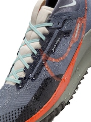 Nike Grey/Orange React Pegasus Trail 4 Gore-Tex Running Trainers - Image 11 of 13