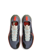 Nike Grey/Orange React Pegasus Trail 4 Gore-Tex Running Trainers - Image 7 of 13
