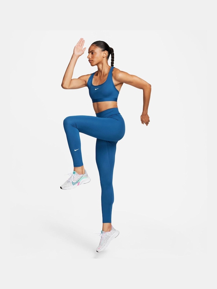 Nike Blue Dri FIT One High Rise Leggings - Image 2 of 7