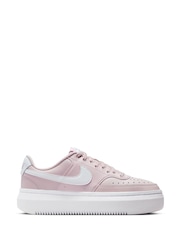 Nike Purple/White Court Vision Alta Platform Trainers - Image 1 of 1