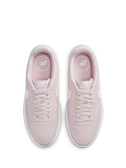 Nike Purple/White Court Vision Alta Platform Trainers - Image 10 of 12