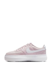 Nike Purple/White Court Vision Alta Platform Trainers - Image 5 of 12