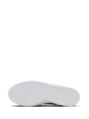 Nike Purple/White Court Vision Alta Platform Trainers - Image 7 of 12