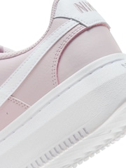 Nike Purple/White Court Vision Alta Platform Trainers - Image 9 of 12