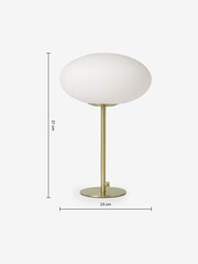 MADE.COM Brass Flossie Table Lamp - Image 5 of 5