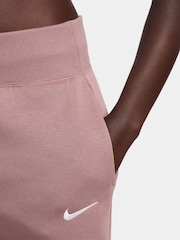 Nike Pink Phoenix Fleece High Waisted Wide Leg Sweatpants - Image 6 of 7