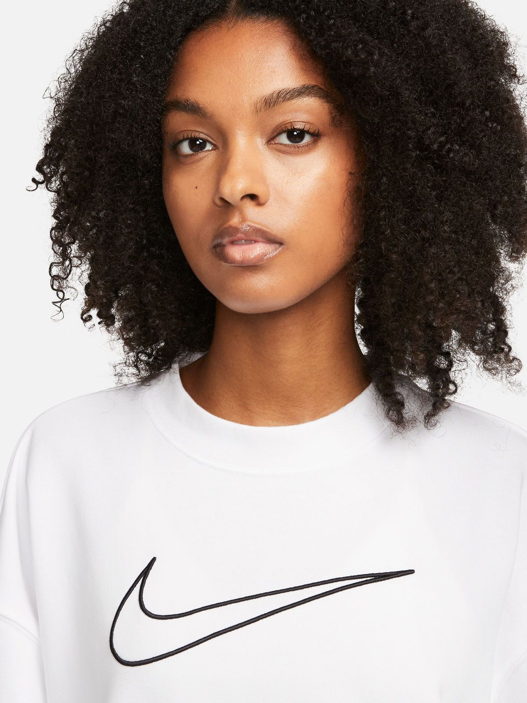 Buy Nike White Dri-FIT Get Fit Graphic Crewneck Sweatshirt from Next  Luxembourg