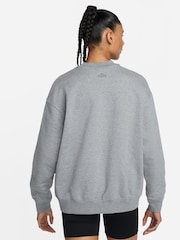 Nike Grey Dri-FIT Get Fit Graphic Crewneck Sweatshirt - Image 2 of 5