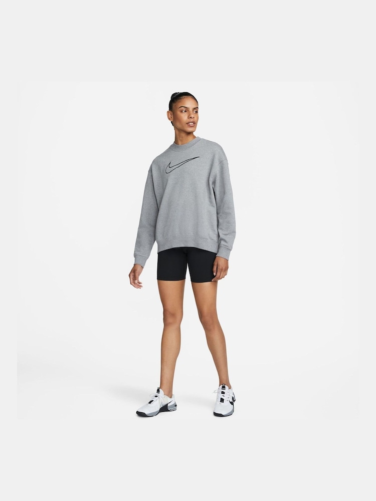 Nike Grey Dri-FIT Get Fit Graphic Crewneck Sweatshirt - Image 5 of 5