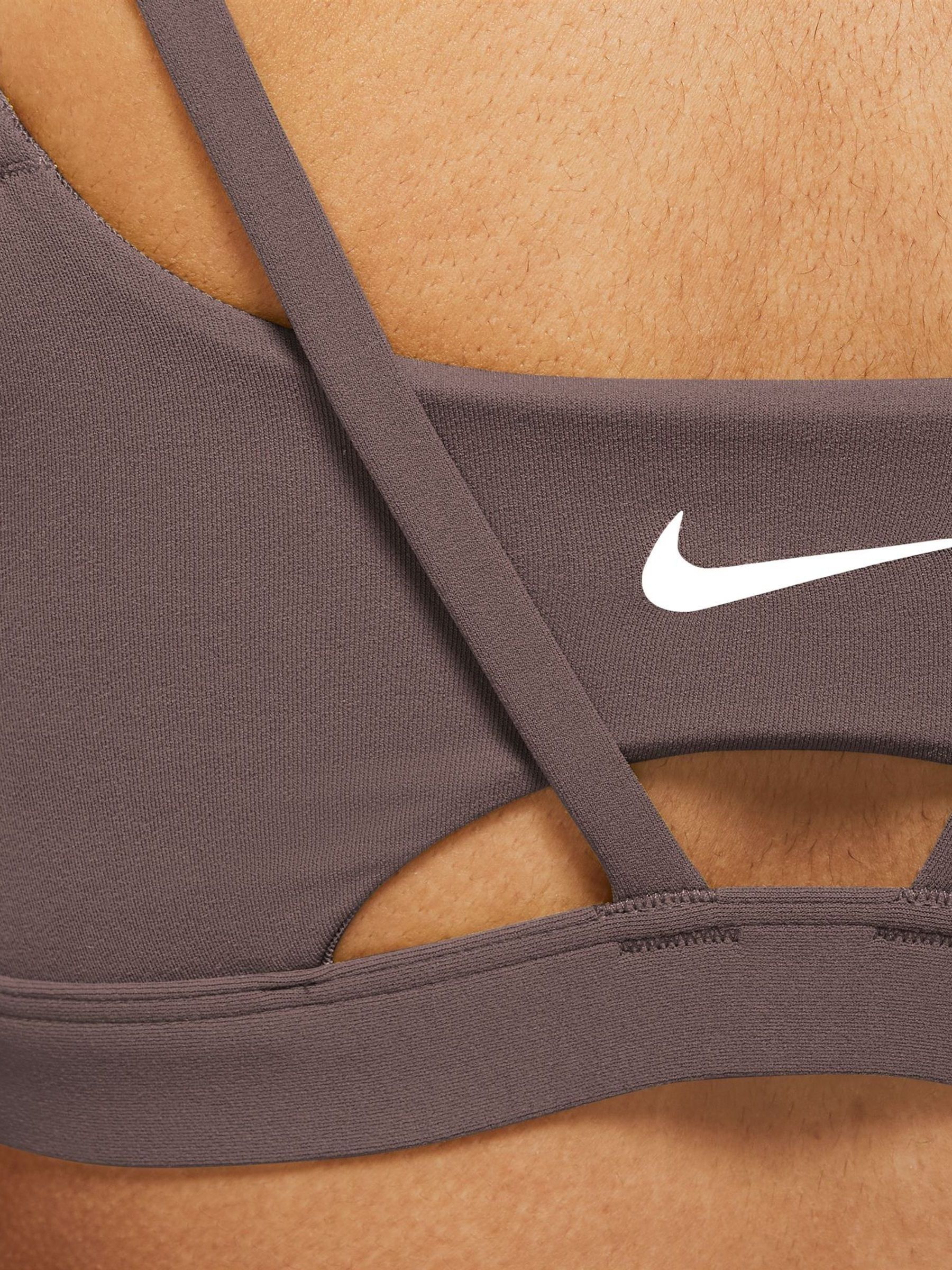 Buy Nike Brown Alate Trace Light Support Padded Strappy Sports Bra from Next Luxembourg