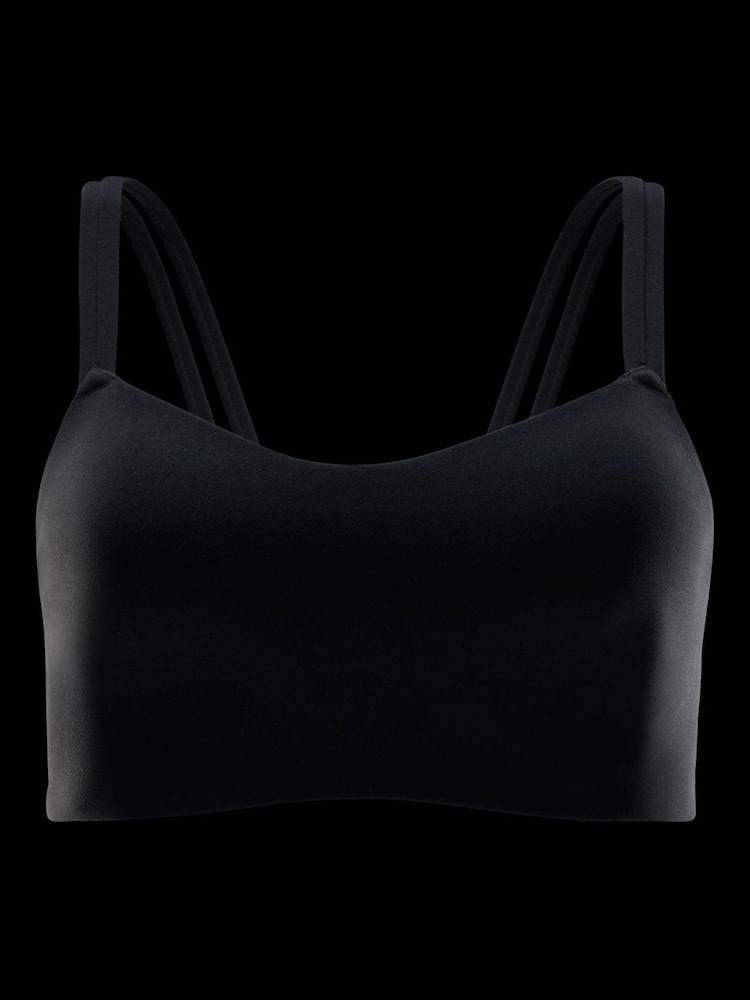 Nike Black Zenvy Strappy Light-Support Padded Sports Bra - Image 6 of 6