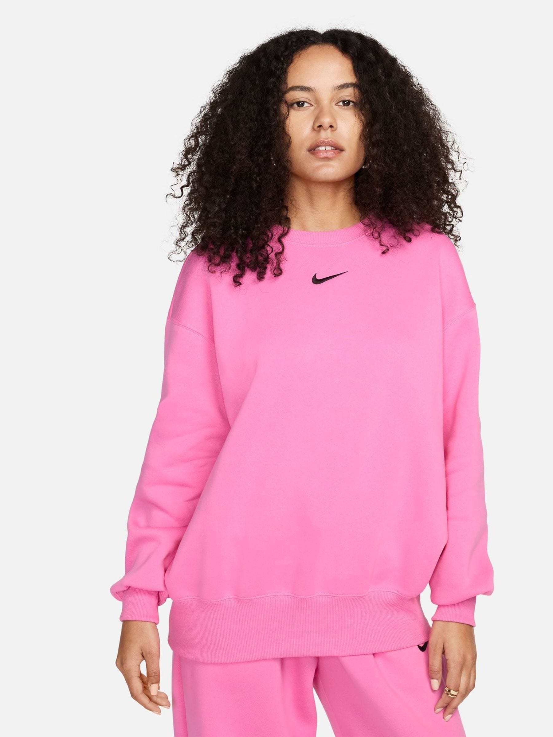 Buy Nike Bright Pink Oversized Mini Swoosh Sweatshirt from Next Luxembourg