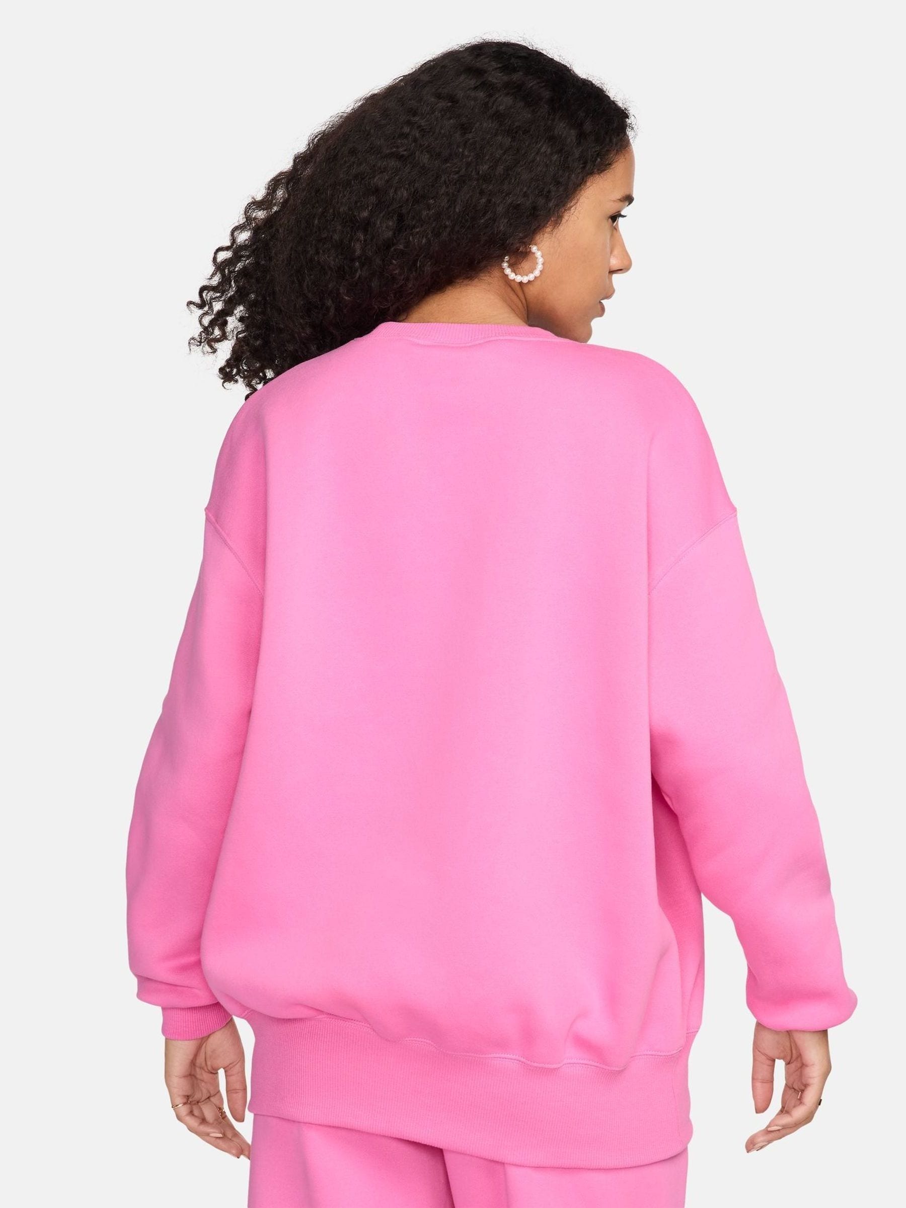 Nike cream mini swoosh oversized sweatshirt cheap