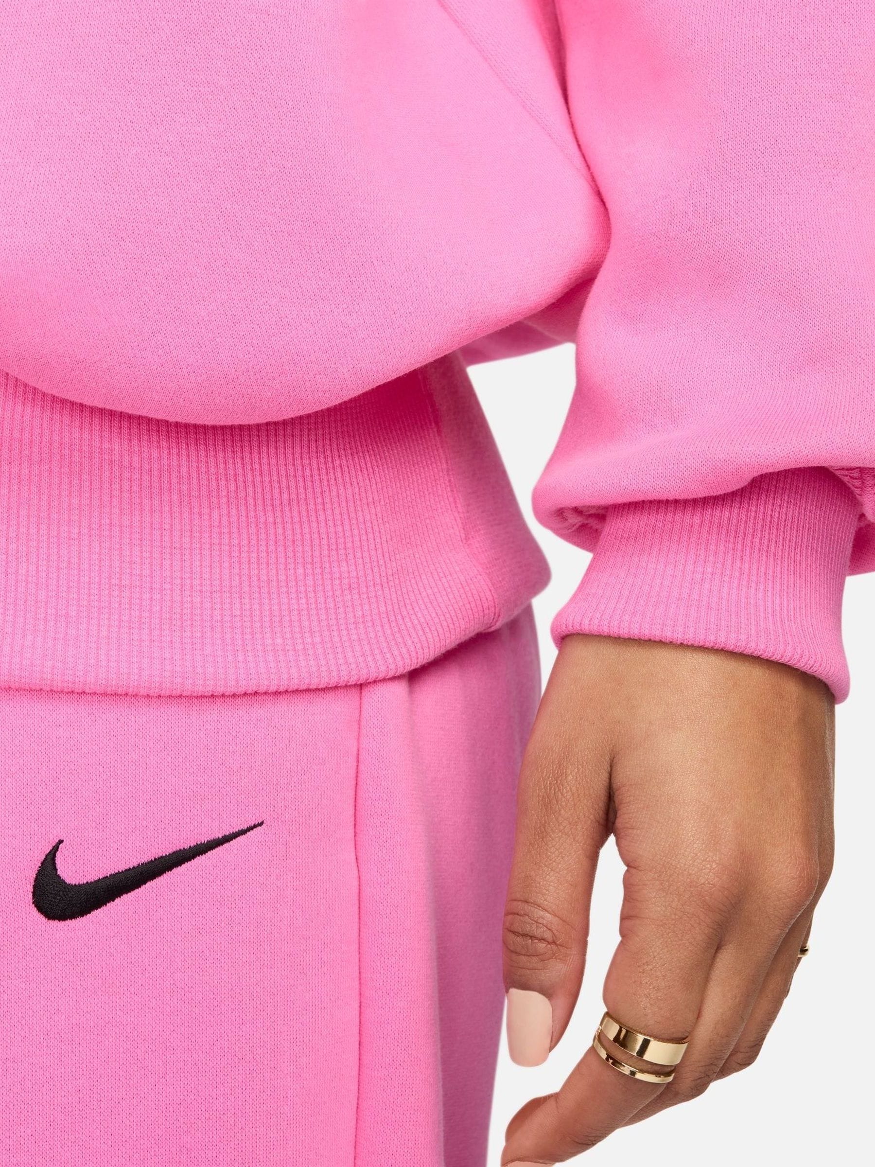 Nike Bright Pink Oversized Mini Swoosh Sweatshirt