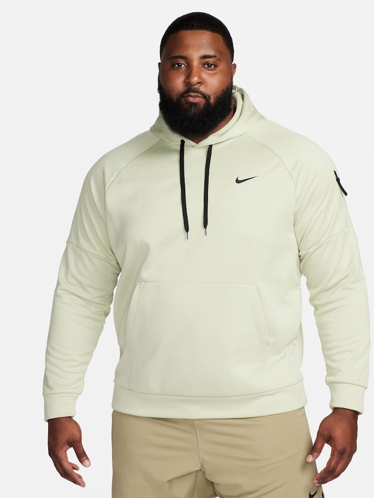 Nike Olive Green Therma-FIT Pullover Training Hoodie - Image 1 of 9