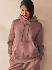 Polarowa bluza Nike Sportswear Phoenix o kroju oversize z małym logo i kapturem - Image 4 of 10