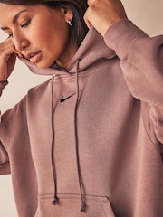 Polarowa bluza Nike Sportswear Phoenix o kroju oversize z małym logo i kapturem - Image 9 of 10