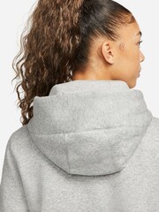 Nike Dark Grey Heather Sportswear Phoenix Fleece Pullover Hoodie - Image 6 of 9