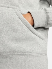 Nike Dark Grey Heather Sportswear Phoenix Fleece Pullover Hoodie - Image 7 of 9