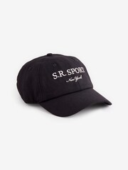 Sporty & Rich Black S.R. Sport Wool Hat - Image 1 of 1
