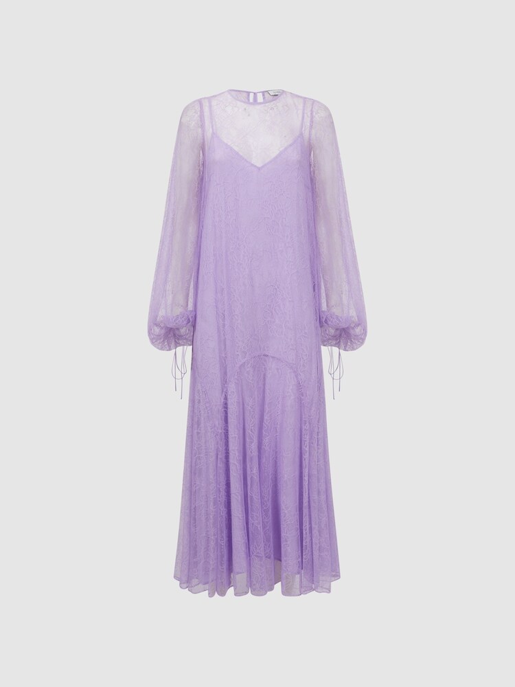 Florere Lace Midi Dress - Image 2 of 6 Florere Lace Midi Dress - Image 2 of 6