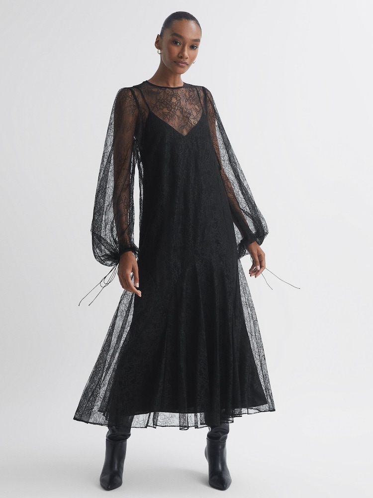 Florere Lace Midi Dress - Image 1 of 5