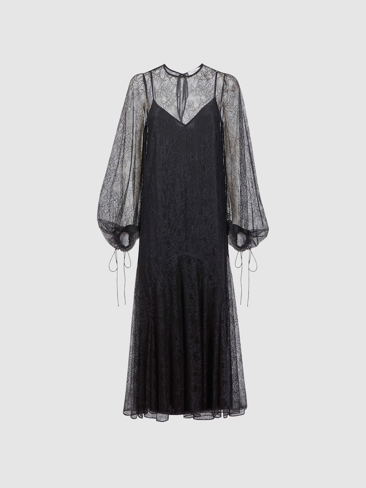 Florere Lace Midi Dress - Image 2 of 5