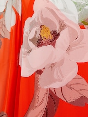 Florere Floral Asymmetric Midi Dress - Image 5 of 5