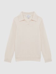 Reiss Milk Swifts 9-14 yrs Wool Open Collar Top - Image 2 of 6