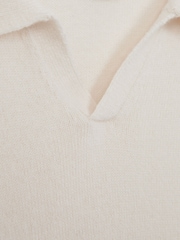 Reiss Milk Swifts 9-14 yrs Wool Open Collar Top - Image 6 of 6