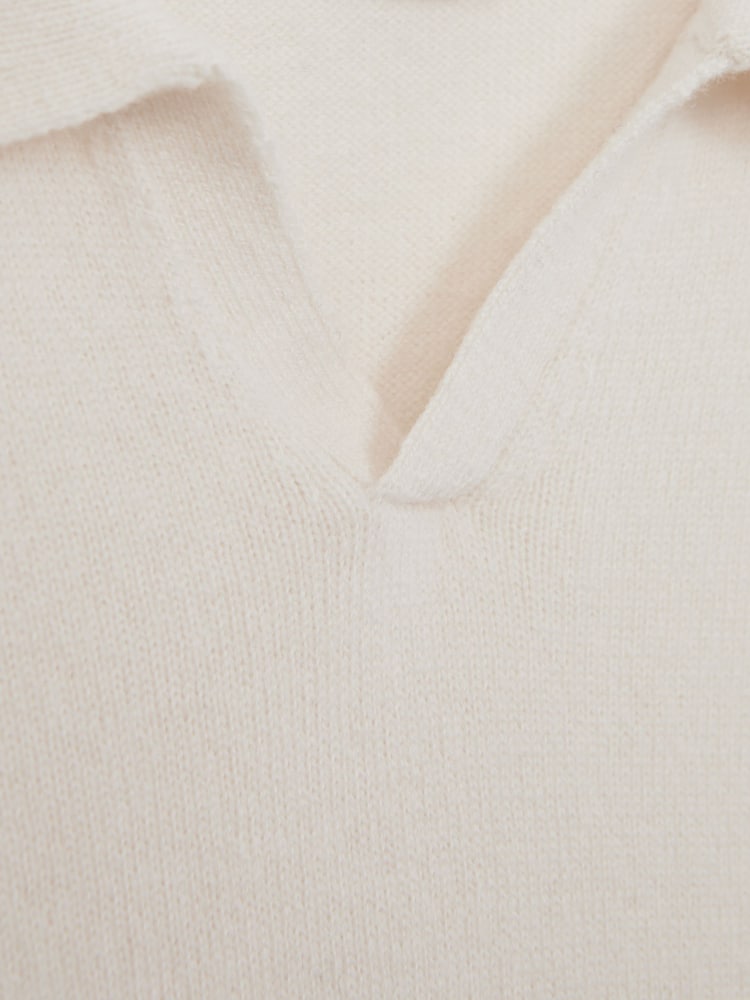 Reiss Milk Swifts 9-14 yrs Wool Open Collar Top - Image 6 of 6