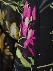 Florere Sheer Floral Tie Neck Blouse - Image 5 of 5