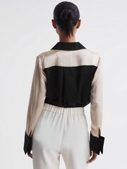 Reiss חולצת קולורבלוק של לורי משי - Image 5 of 5