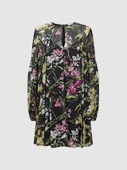 Florere Sheer Floral Mini Dress - Image 2 of 6