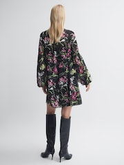 Florere Sheer Floral Mini Dress - Image 4 of 6