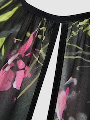 Florere Sheer Floral Mini Dress - Image 6 of 6