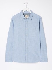 FatFace Blue Gore Stripe Shirt - Image 4 of 4