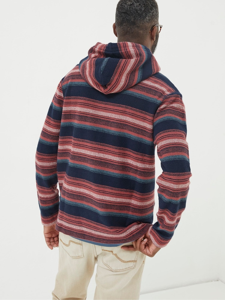 FatFace Brown Trescowe Stripe Hoodie - Image 2 of 4
