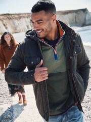 FatFace Grey 4 Pocket Jacket - Image 1 of 6