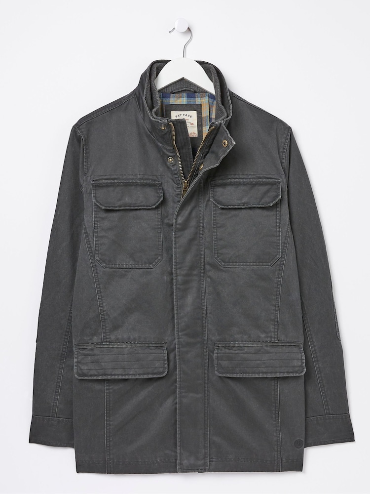 FatFace Grey 4 Pocket Jacket - Image 6 of 6