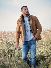 FatFace Yellow Truro Waterproof Jacket - Image 1 of 7
