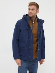 FatFace Blue Truro Waterproof Jacket - Image 1 of 5