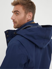 FatFace Blue Truro Waterproof Jacket - Image 4 of 5