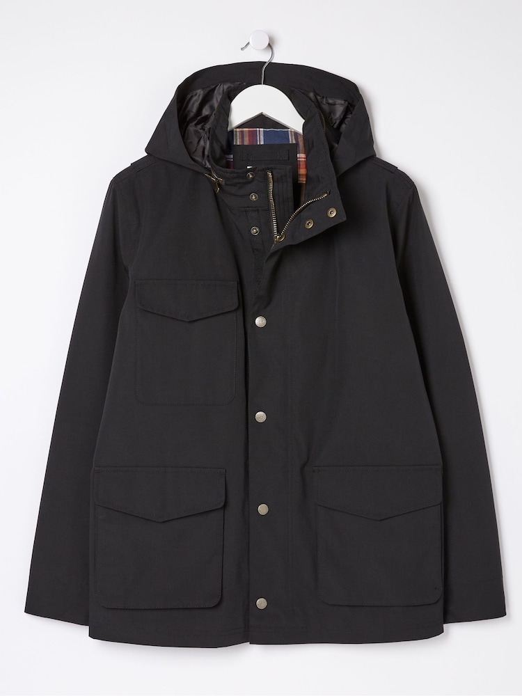 FatFace Black Truro Waterproof Jacket - Image 6 of 6