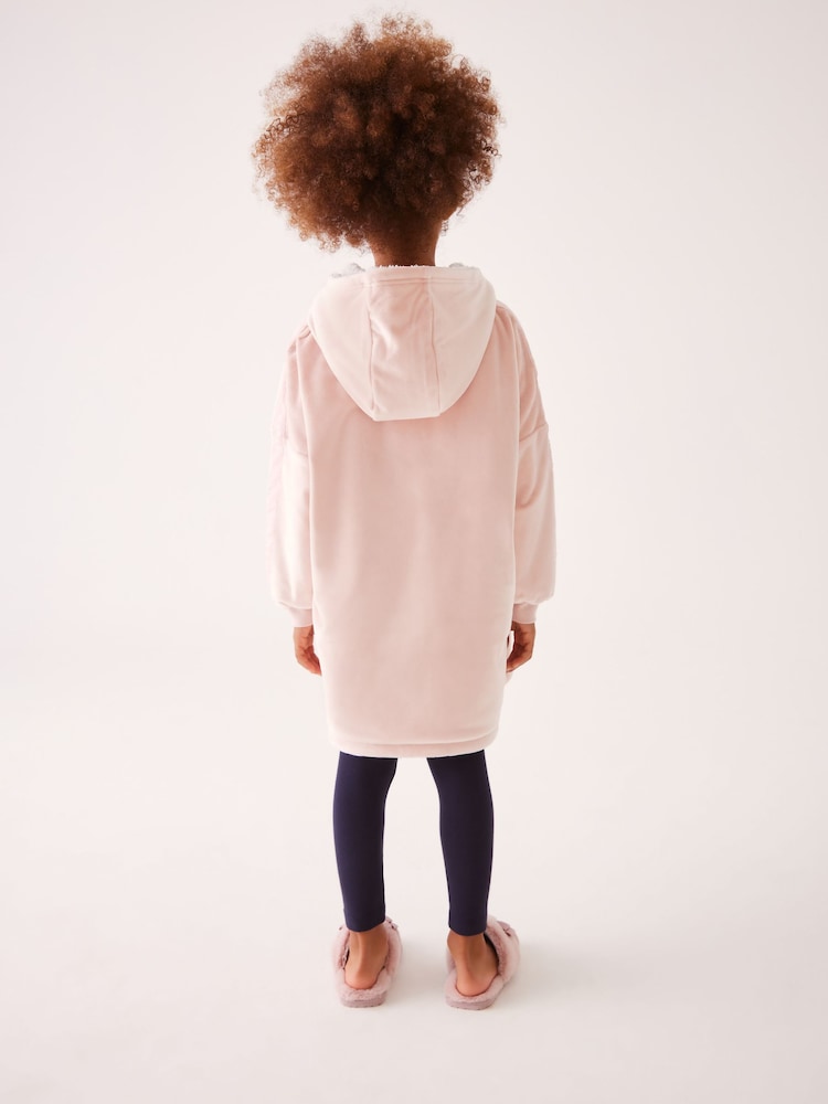 Baker by Ted Baker Pink Borg Lined Hooded Blanket - Image 2 of 10